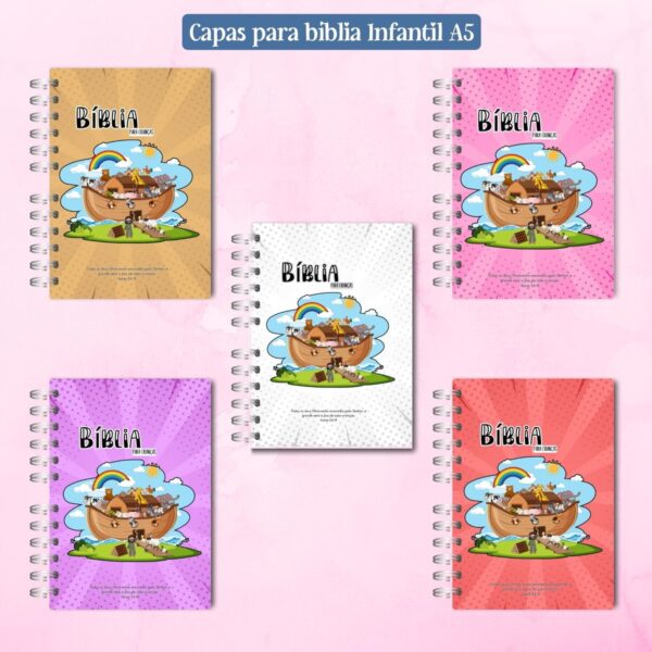 Capas Bíblia Infantil A5 e 18x18 - Arquivo Digital - Imagem 2