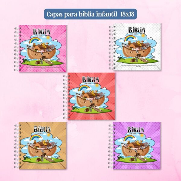 Capas Bíblia Infantil A5 e 18x18 - Arquivo Digital - Imagem 4