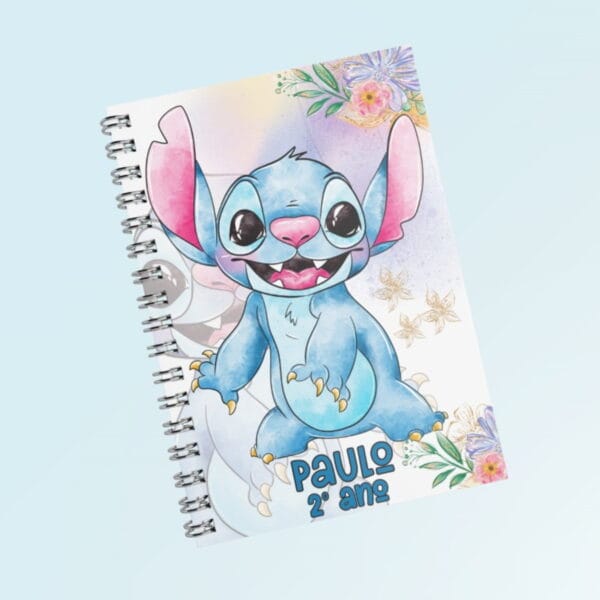 Capas Encadernação Stitch e Angel - Arquivo Digital - Imagem 2