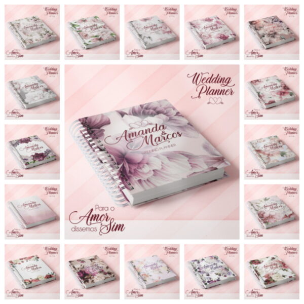 Capas Florais Planner Noiva - Arquivo Digital - Imagem 4