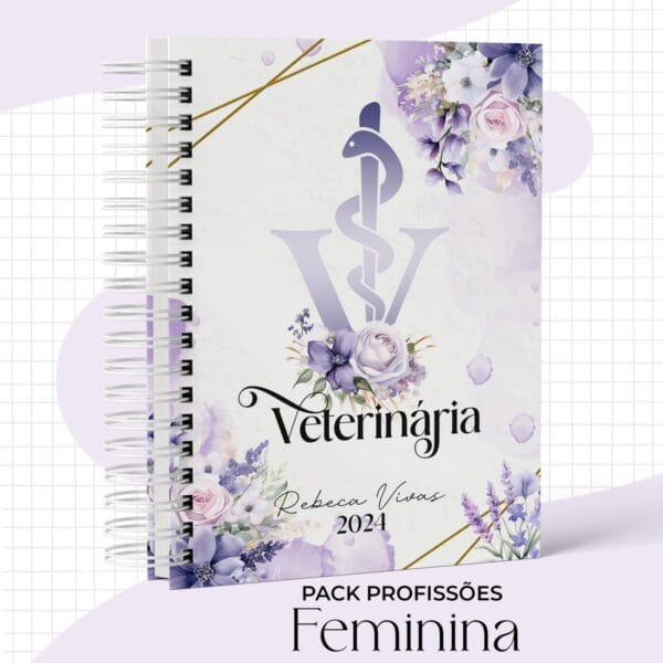 Capas Profissões Feminina Lilás - Arquivo Digital