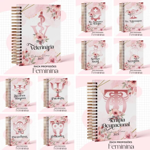 capas profissoes feminina rosa arquivo digital capas profissoes feminina