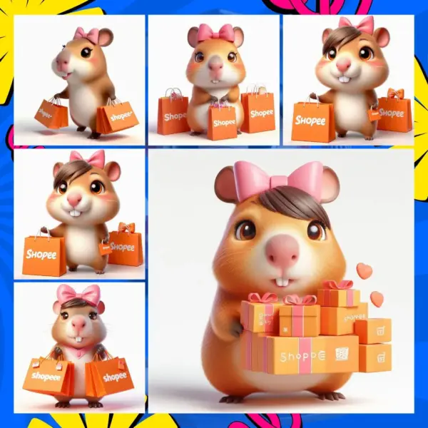Capivara Rainha Kit Digital Exclusivo Para Shopee Em Png 3