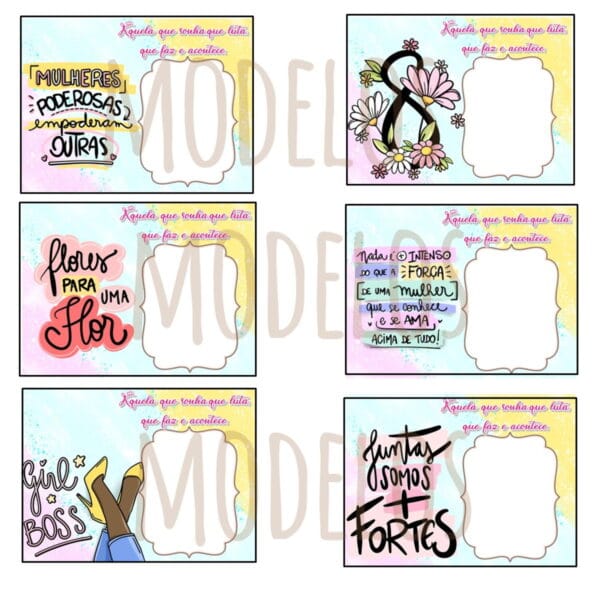 Card Bombom Mulheres - Arquivo Digital - Imagem 2