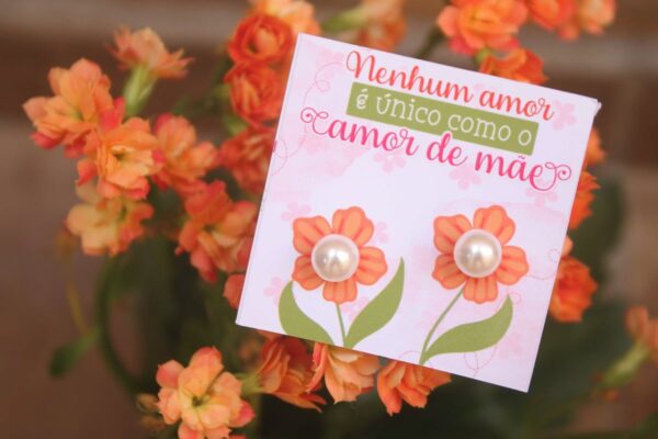 Card Brincos Flor Dia das Mães - Arquivo Digital - Imagem 3
