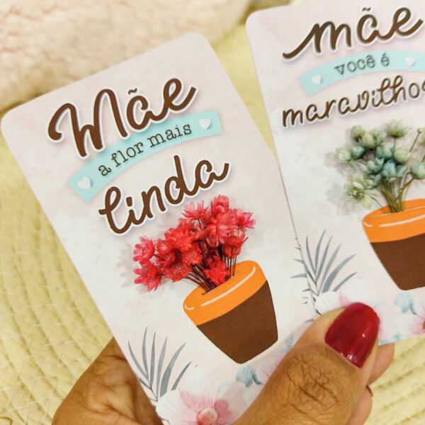 Card com Florzinha Dia das Mães - Arquivo Digital - Imagem 2