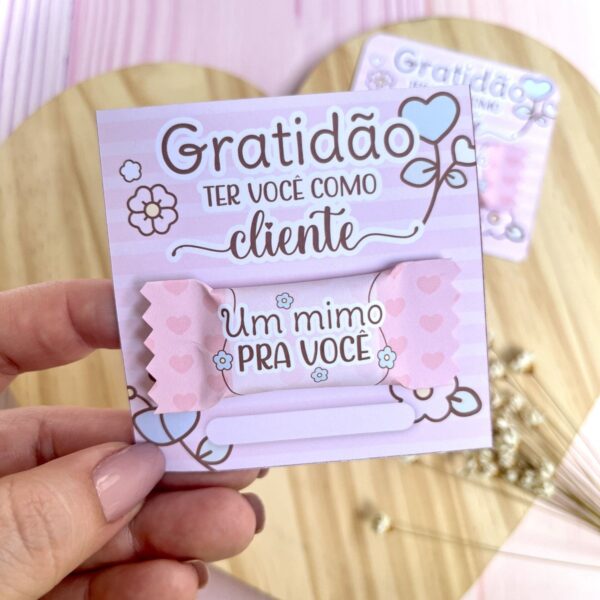 Card e Balinha Mimos Clientes - Arquivo Digital - Imagem 2
