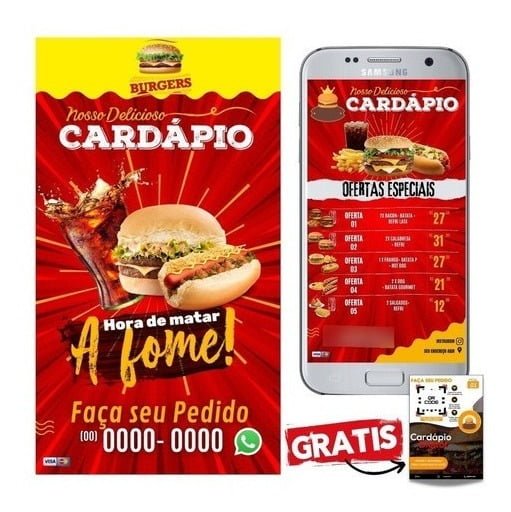 Cardápio De Lanches Para Editar E Imprimir+ Bônus Grátis