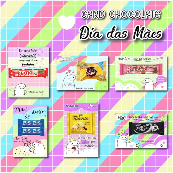 cartao bombom dia das maes arquivo digital lembrancinha