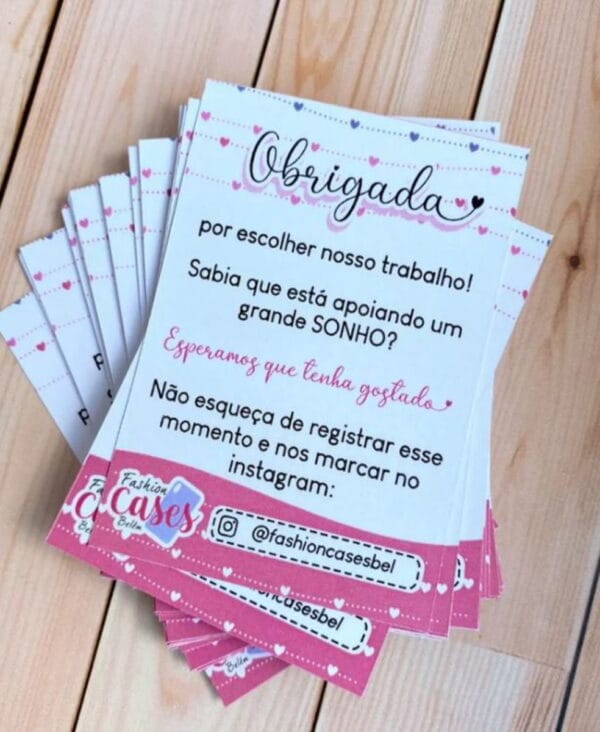 Cartão de Agradecimento Cliente - Arquivo Digital - Imagem 2
