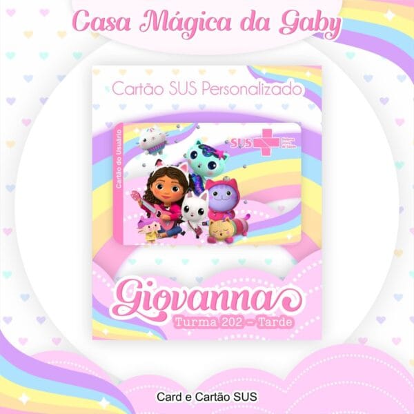cartao sus a casa magica da gabby arquivo digital cartao do sus