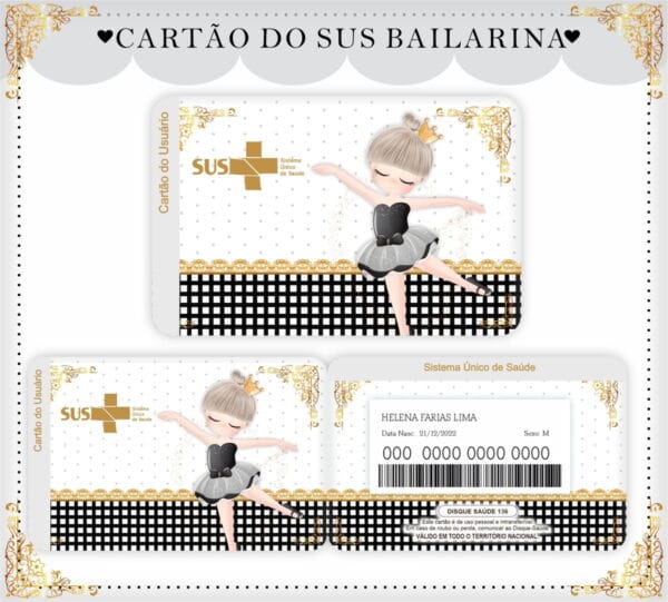 cartao sus bailarina black arquivo digital arte digital