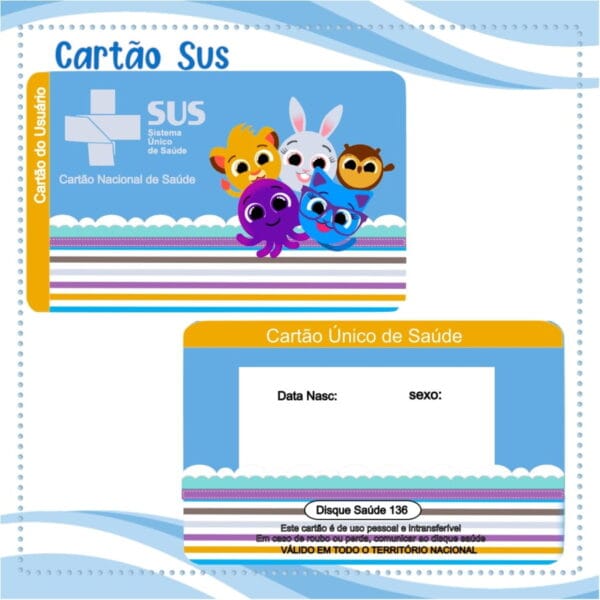 cartao sus bolofofos menino arquivo digital encadernacao digital