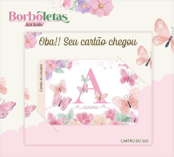 Cartão Sus Borboletas - Arquivo Digital - Imagem 2