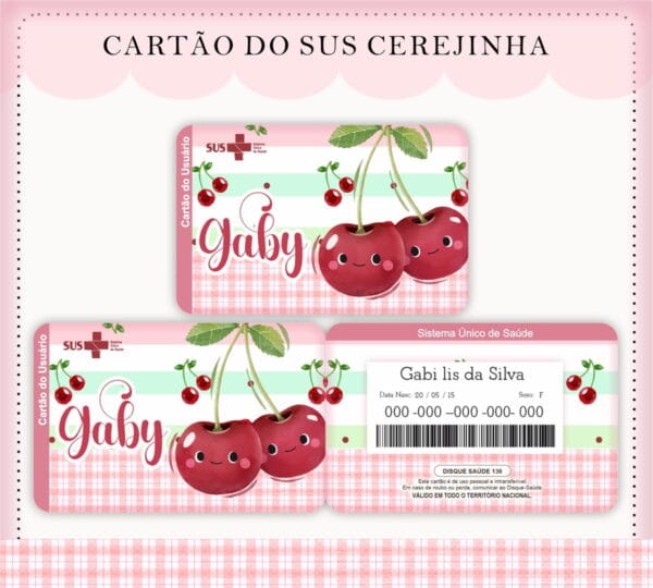 cartao sus cerejinha arquivo digital personalizacao cartao sus