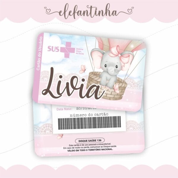 cartao sus elefantinha arquivo digital encadernacao digital