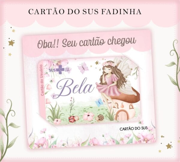 Cartão Sus Fadinhas - Arquivo Digital - Imagem 2