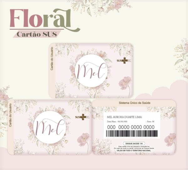 cartao sus floral arquivo digital cartao sus floral arquivo digital