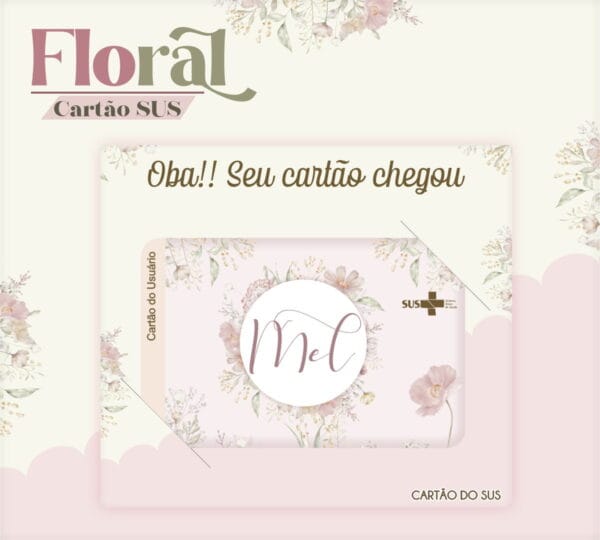 Cartão Sus Floral - Arquivo Digital - Imagem 2