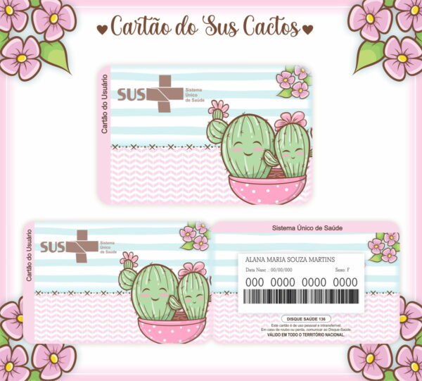 Cartão Sus Menina - ARQUIVO DIGITAL - Imagem 4