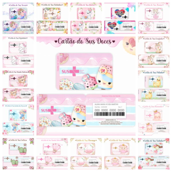 cartao sus menina arquivo digital papel e scrapbook