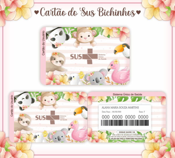 Cartão Sus Menina - ARQUIVO DIGITAL - Imagem 2