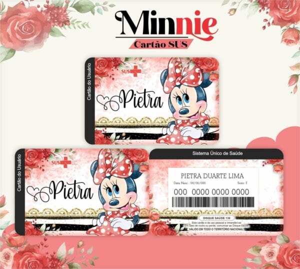 cartao sus minnie arquivo digital arquivo digital