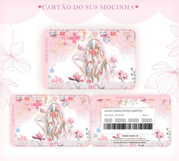 cartao sus mocinha arquivo digital papelaria digital
