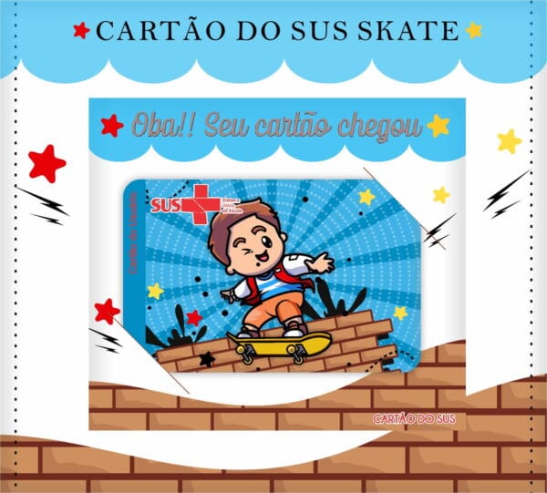 Cartão Sus Skate - Arquivo Digital - Imagem 2