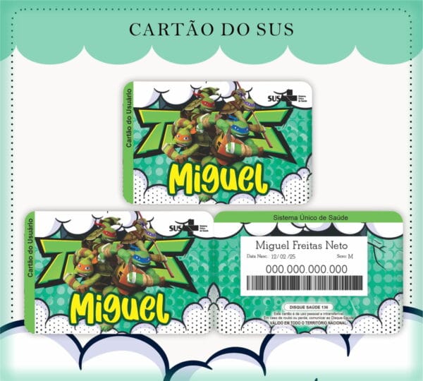 cartao sus tartarugas ninjas arquivo digital sus