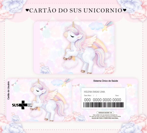 cartao sus unicornio aquarelado arquivo digital cartao sus unicornio aquarelado