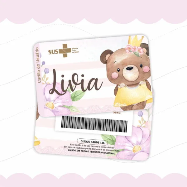 cartao sus ursinha arquivo digital scrapbook