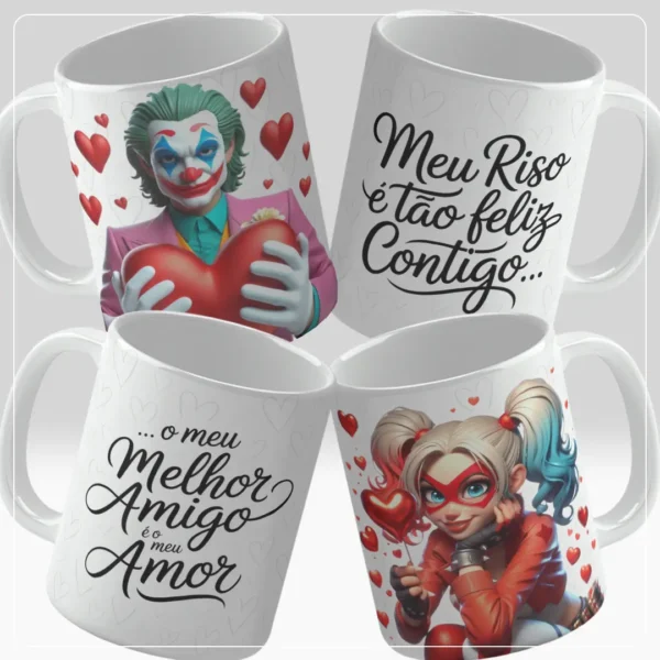 Celebre o Amor com 16 Artes Exclusivas para Canecas