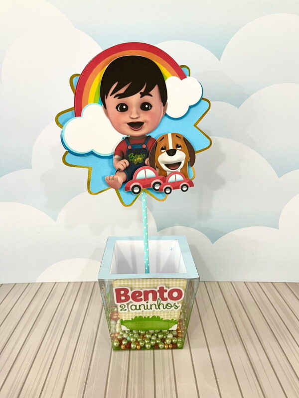 centro de mesa bento e toto arquivo digital kit festa pronta
