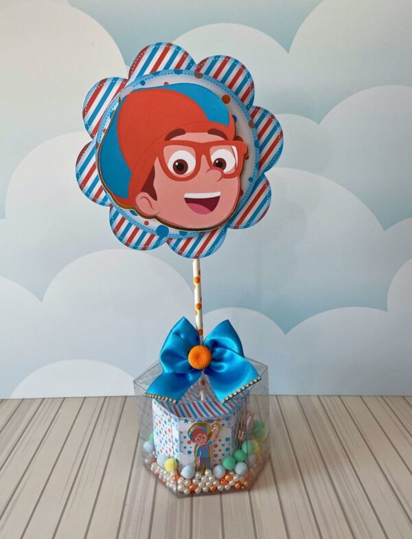 centro de mesa blippi acetato studio e pdf papel e scrapbook 1