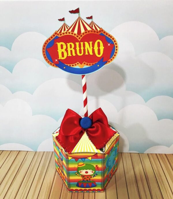 centro de mesa circo arquivo digital kit festa pronta