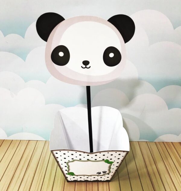 centro de mesa panda menino arquivo digital festa pronta 2