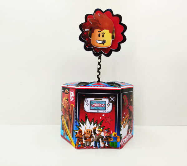centro de mesa roblox menino arquivo digital festas e comemoracoes