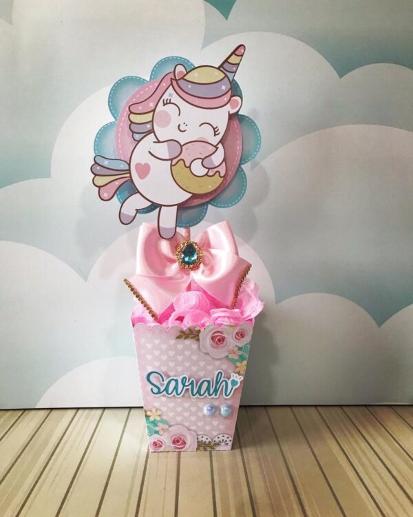 centro de mesa unicornio cute arquivo digital decoracao