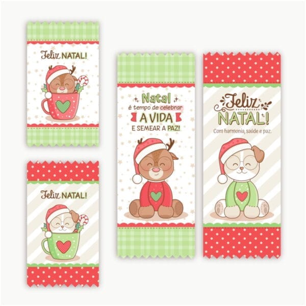 Chocolates Barra 90g e Kitkat Natal - Arquivo Digital