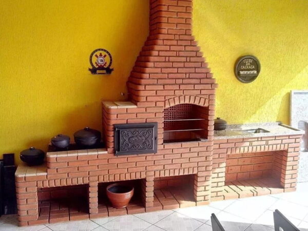 Churrasqueira, Forno E Fogão A Lenha Projetos De Alvenaria