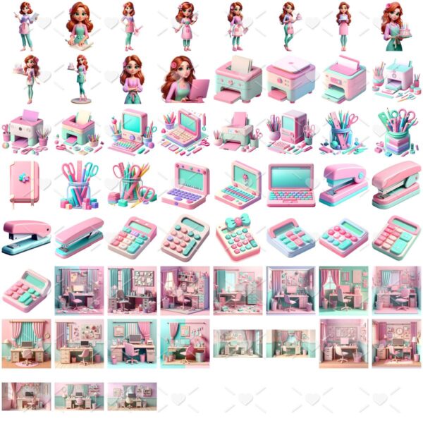 Cliparts Artesa Empreendedora Imagens Png 3d Cute Mulher