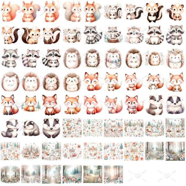 Cliparts Bosque Encantado Png Imagens Baby 3D Cute Bebês