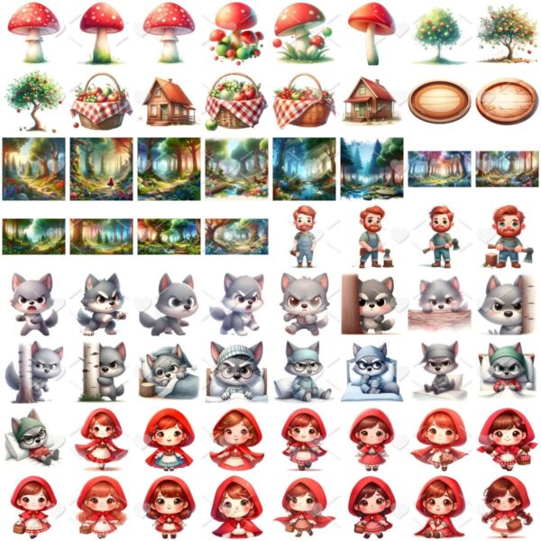 Cliparts Chapeuzinho Vermelho Png Imagens Baby 3D Cute Bebês