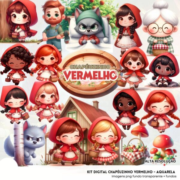 Cliparts Chapeuzinho Vermelho Png Imagens Baby 3D Cute Bebês