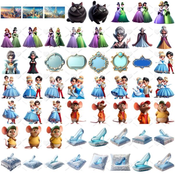 Cliparts Cinderela Princesa Png Imagens Baby 3D Cute Bebês