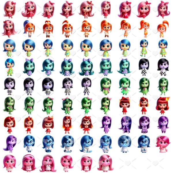 Cliparts Emoções Divertidamente Imagens Png 3D Cute Baby