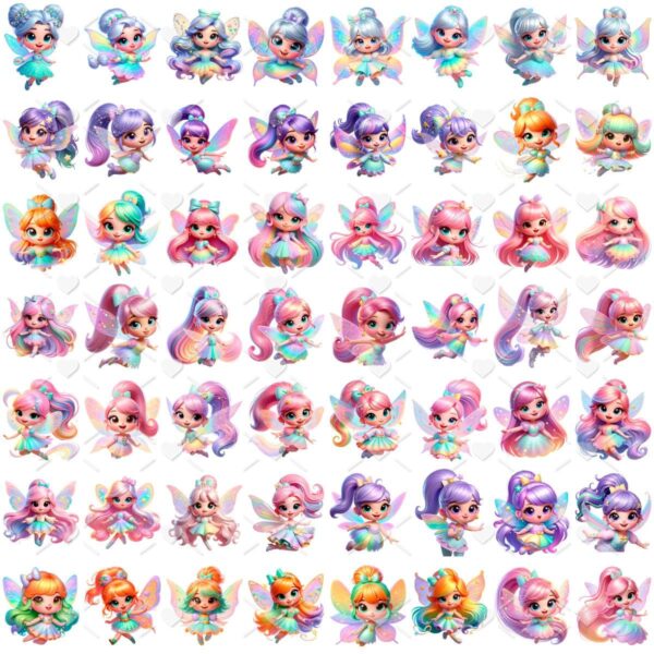 Cliparts Fadinhas Encantadas no Jardim Png Imagens Cute