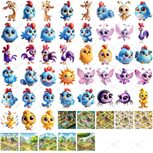 Cliparts Galinha Pintadinha Menina Baby Imagens Png 3D Cute
