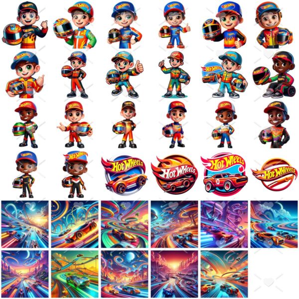 Cliparts Hot Wheels 3D Png Imagens Transparentes Mascotes